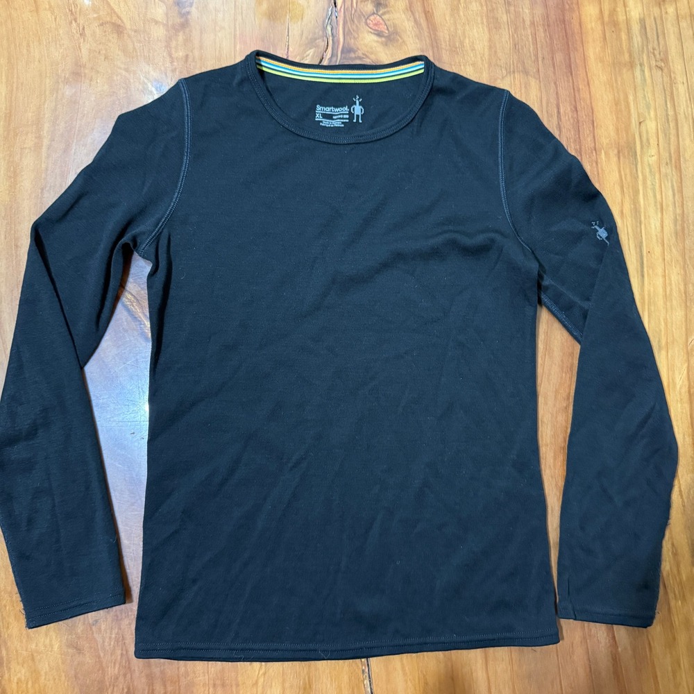 Smartwool Kids Youth Shirt XL Merino 250 Wool Long sleeve Crew neck Winter CC11